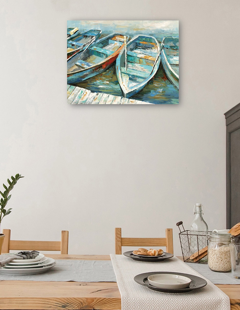 Cuadro decorativo Remo II técnica mixta Muelles 4
