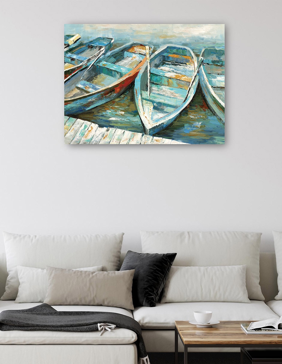 Cuadro decorativo Remo II técnica mixta Muelles 2