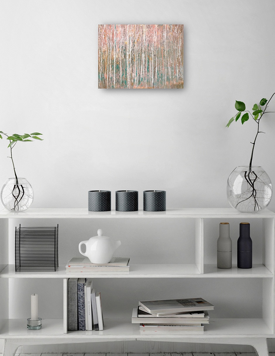 Cuadro decorativo Árboles de coral I técnica mixta Bosques 7