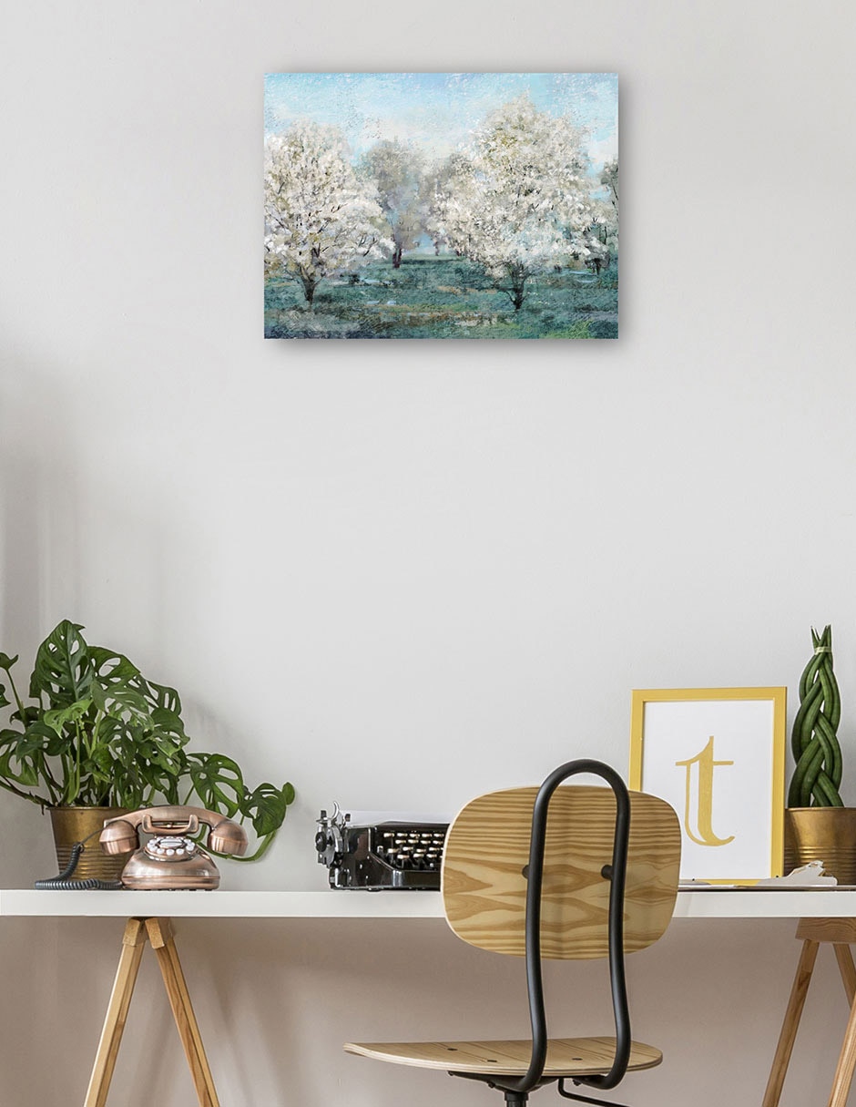 Cuadro decorativo Árboles en flor técnica mixta Bosques 3