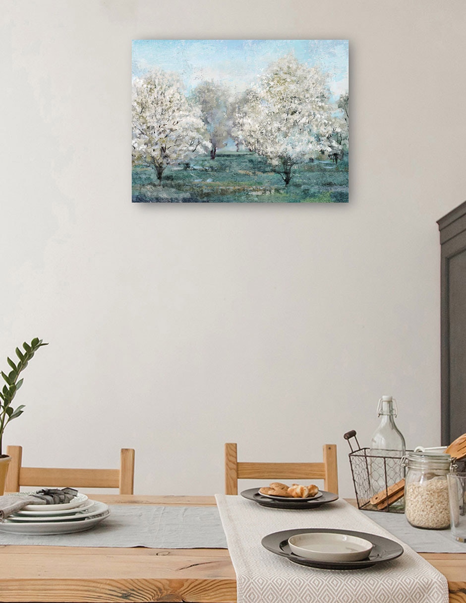 Cuadro decorativo Árboles en flor técnica mixta Bosques 8