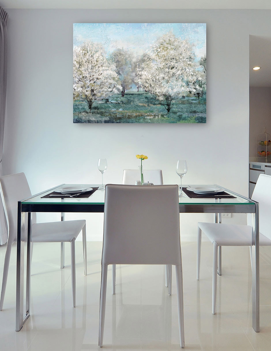 Cuadro decorativo Árboles en flor técnica mixta Bosques 6