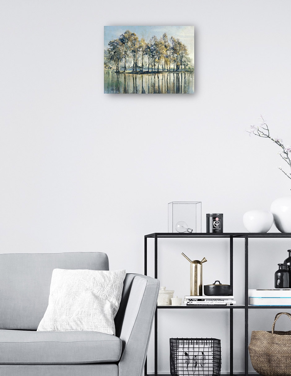 Cuadro decorativo Isla de los arboles técnica mixta Costa 7