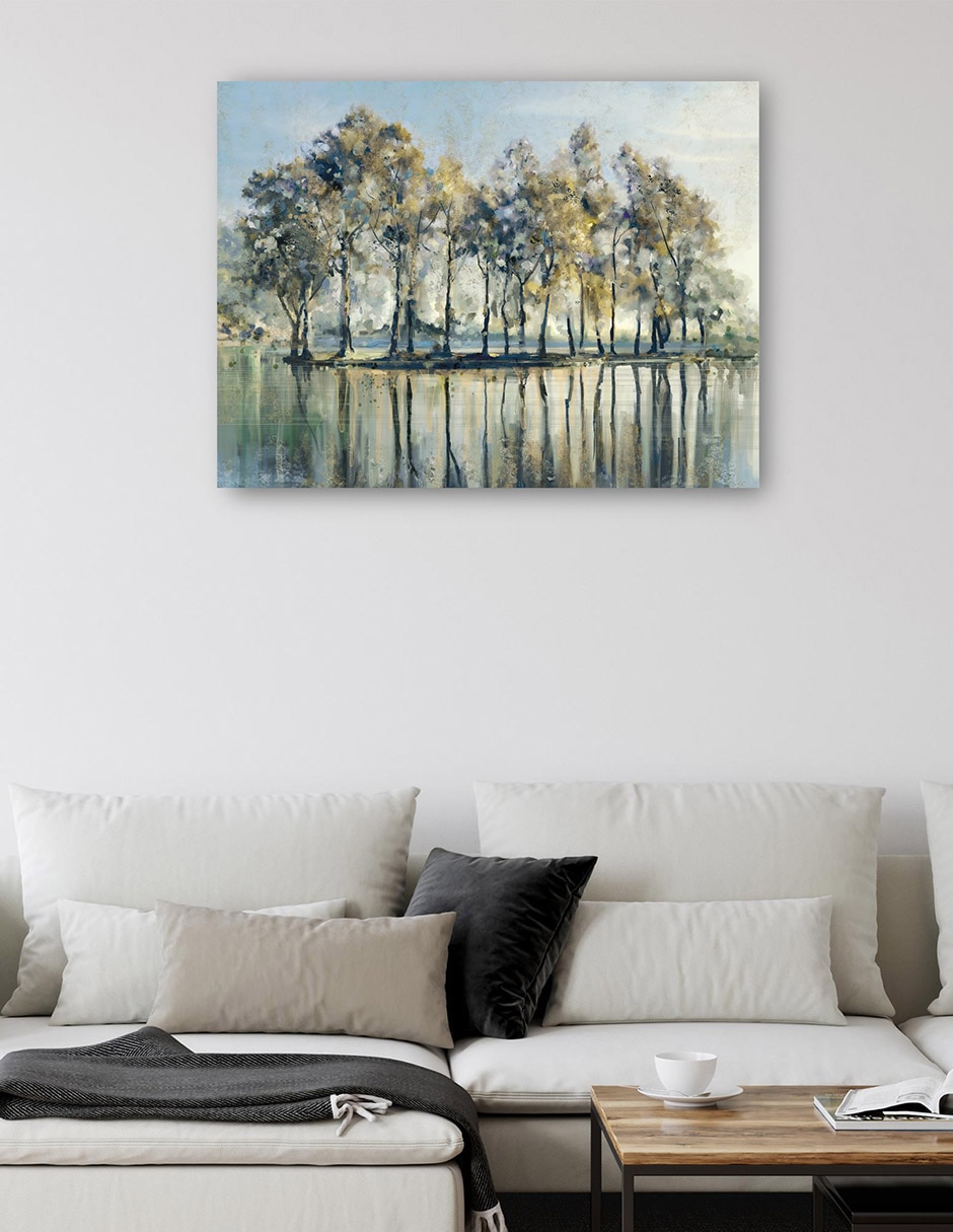 Cuadro decorativo Isla de los arboles técnica mixta Costa 2