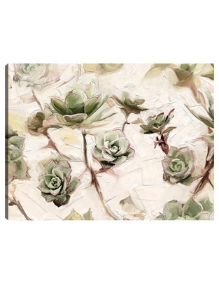 Cuadro decorativo Príncipe verde técnica mixta Floración