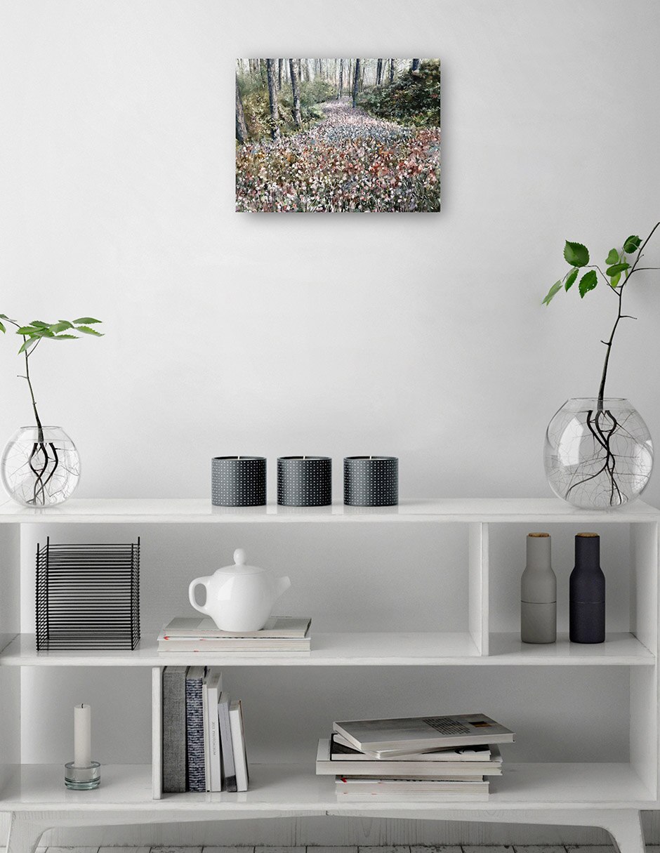Cuadro decorativo Rapsodia técnica mixta Bosques 7