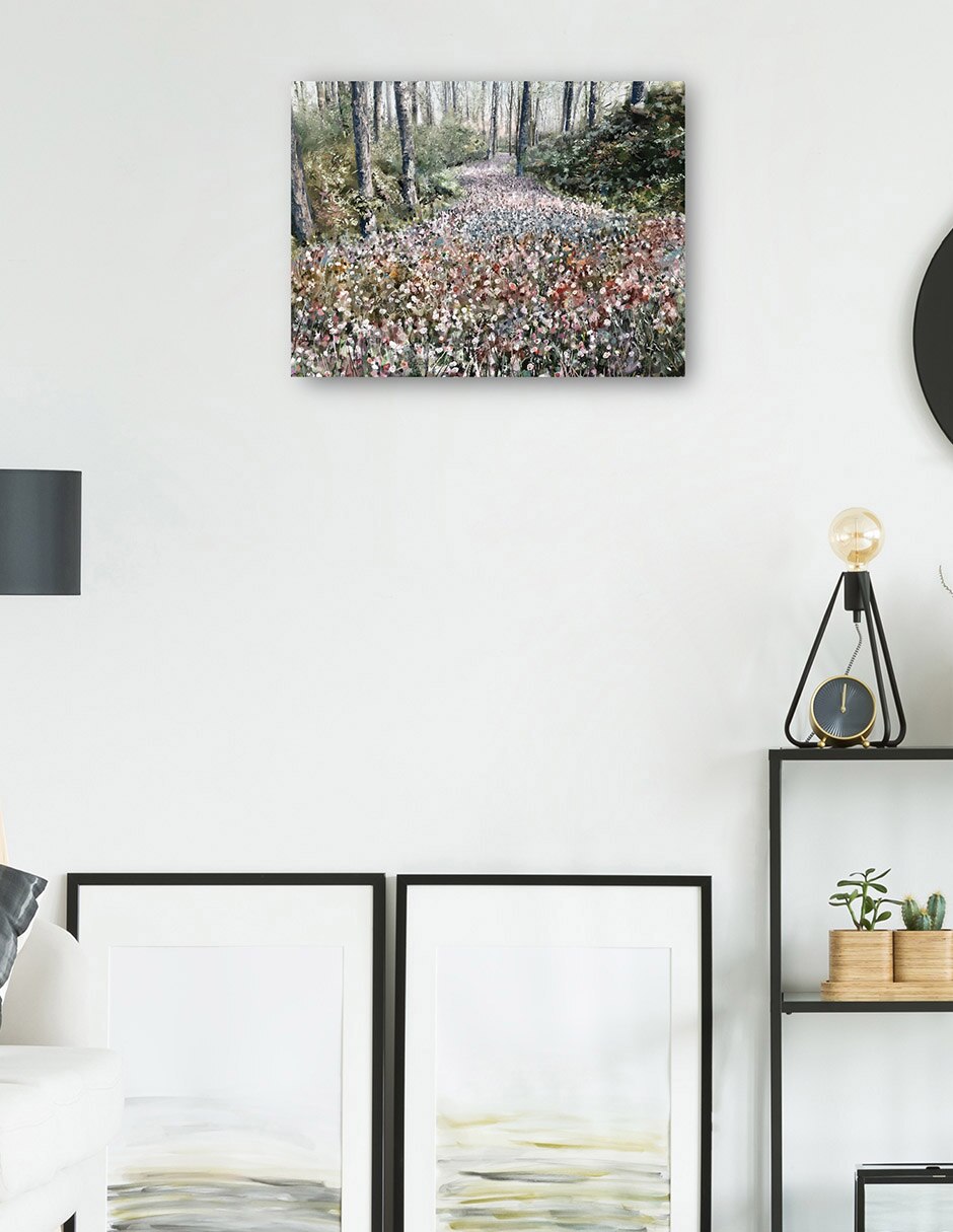 Cuadro decorativo Rapsodia técnica mixta Bosques 5