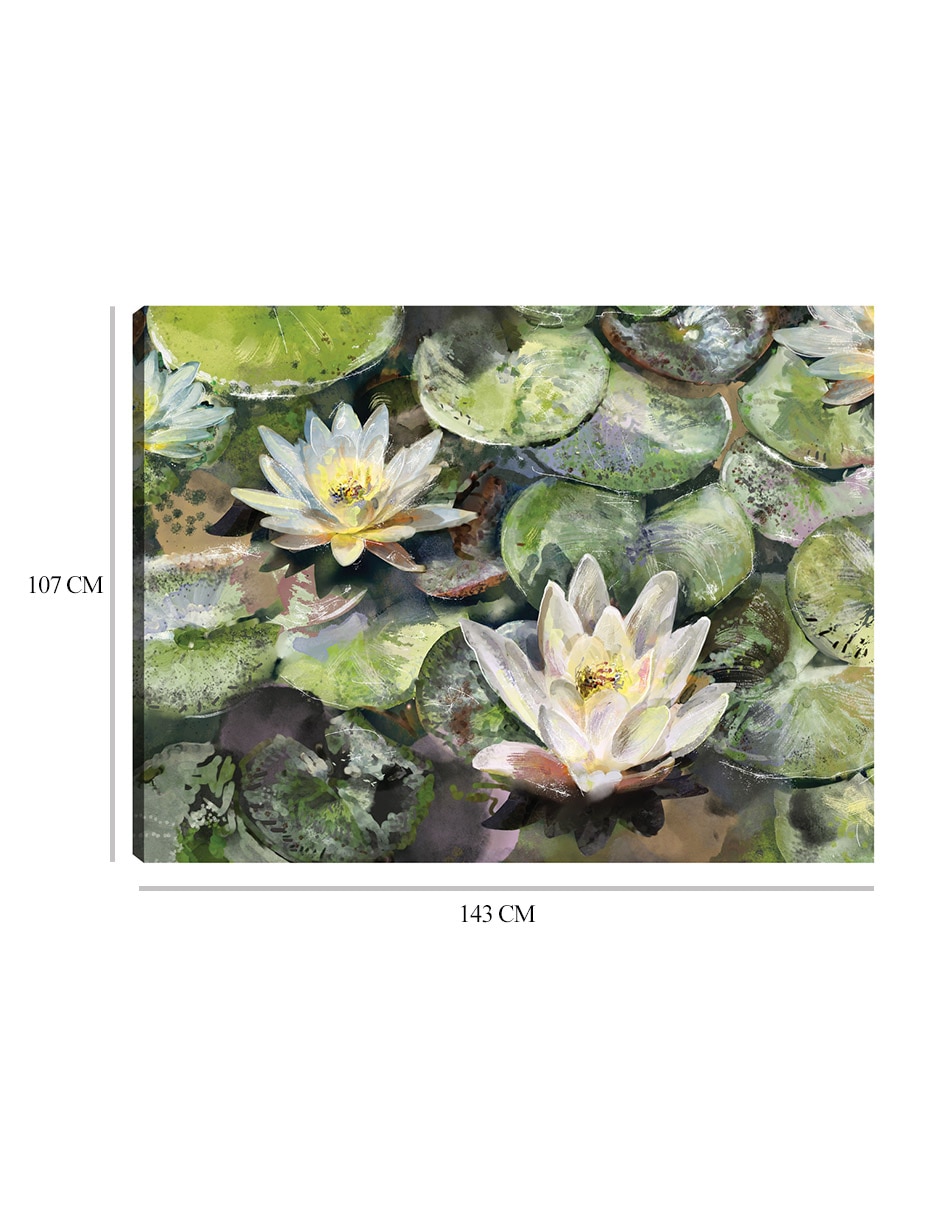Cuadro decorativo Flores de loto mixta 9