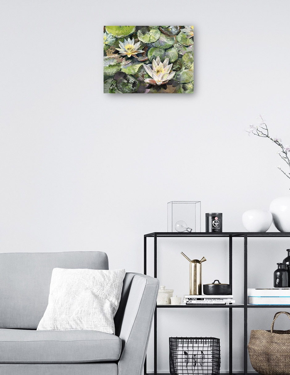 Cuadro decorativo Flores de loto mixta 7