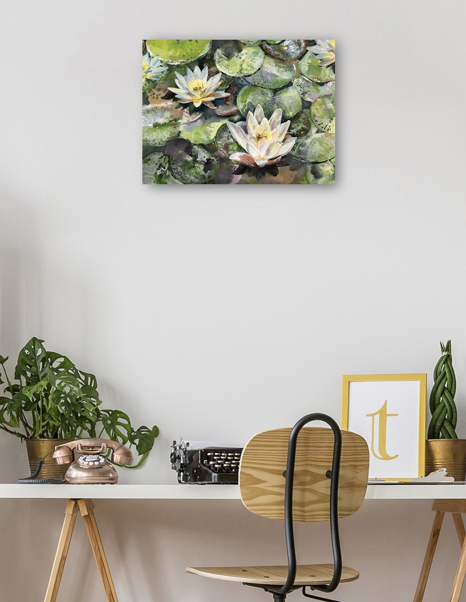 Cuadro decorativo Flores de loto mixta 5