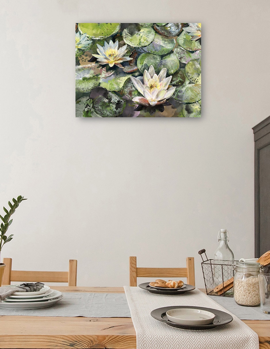 Cuadro decorativo Flores de loto mixta 4