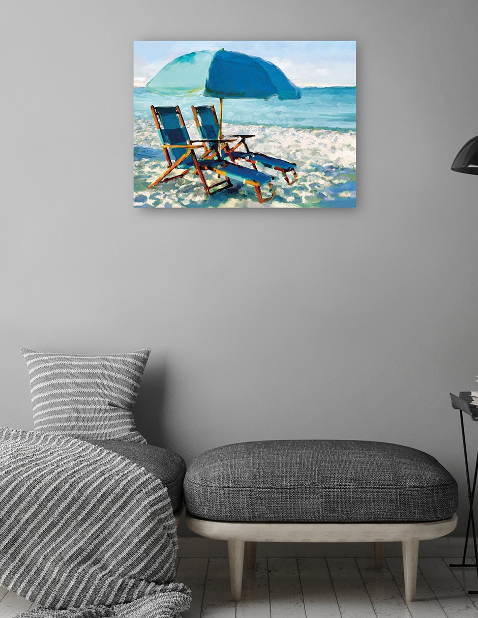 Cuadro decorativo Bajo el sol técnica mixta Playas 4