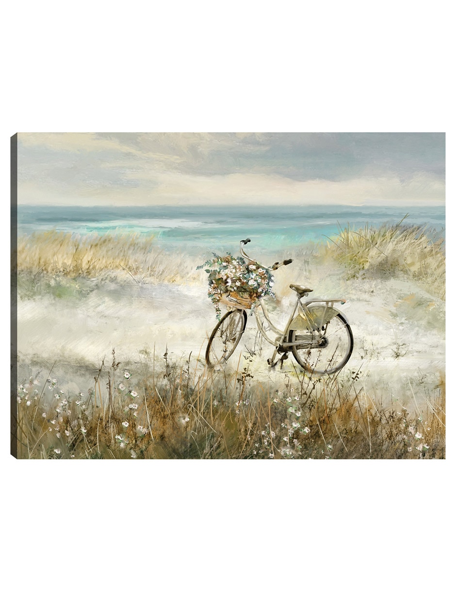 Cuadro decorativo Bicicleta de Playa técnica mixta