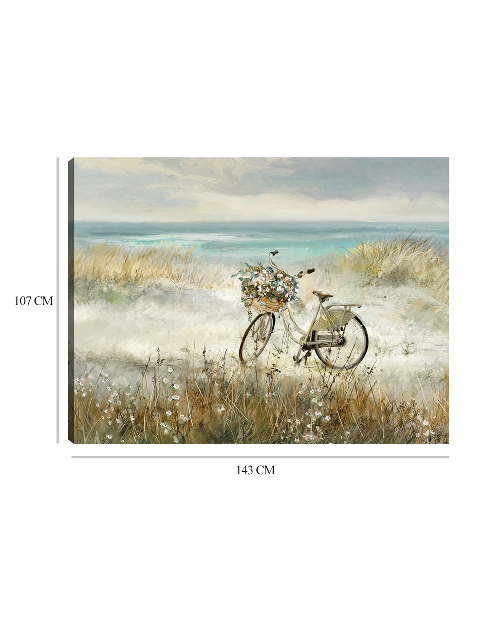 Cuadro decorativo Bicicleta de Playa técnica mixta 9