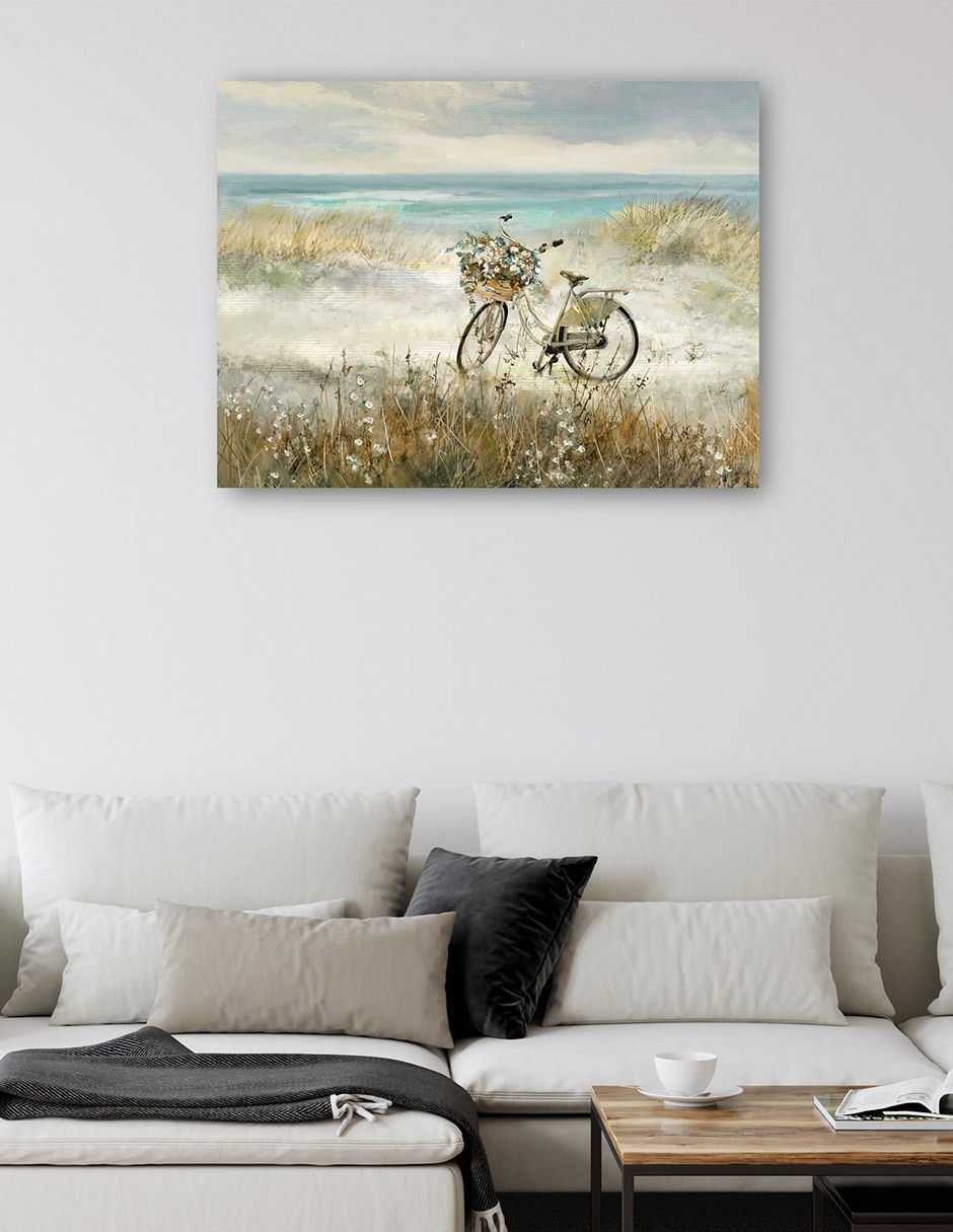 Cuadro decorativo Bicicleta de Playa técnica mixta 2