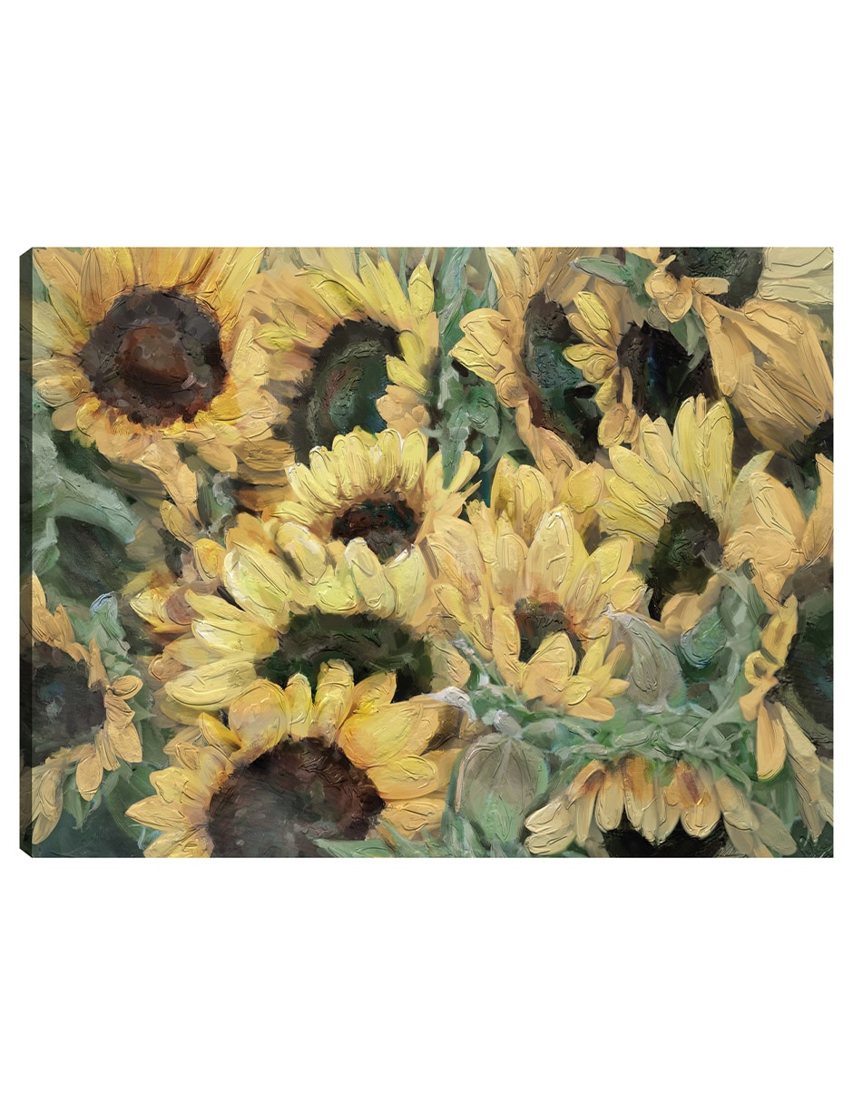 Cuadro decorativo Gafas de sol técnica mixta Girasoles Cuadro decorativo Gafas de sol técnica mixta Girasoles