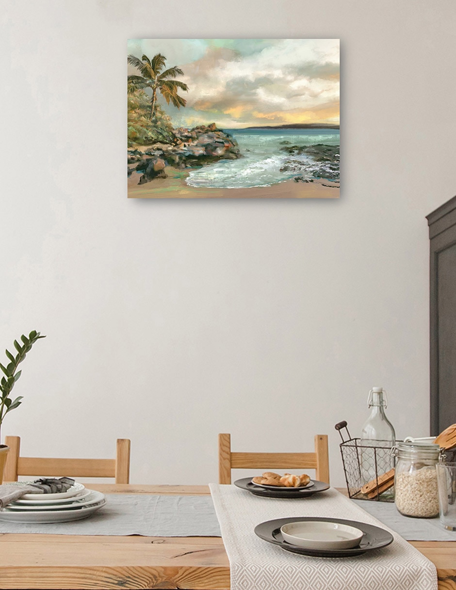 Cuadro decorativo Cala secreta técnica mixta Playas 4
