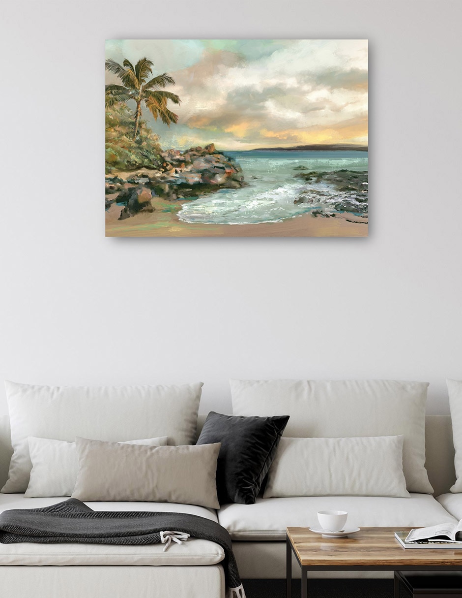 Cuadro decorativo Cala secreta técnica mixta Playas 2