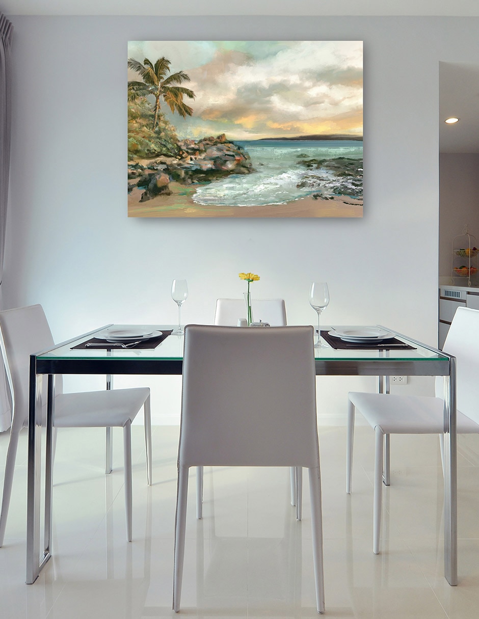 Cuadro decorativo Cala secreta técnica mixta Playas 8
