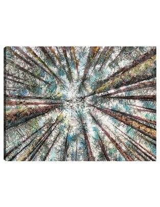 Cuadro decorativo Alturas de primavera técnica mixta Bosques