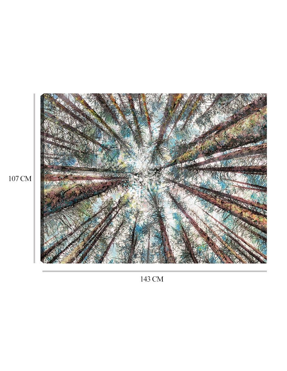Cuadro decorativo Alturas de primavera técnica mixta Bosques 9