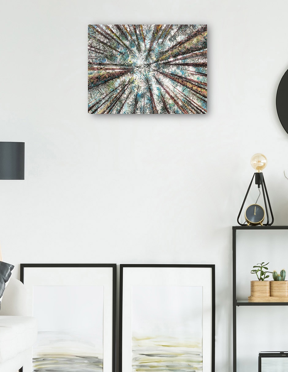 Cuadro decorativo Alturas de primavera técnica mixta Bosques 5