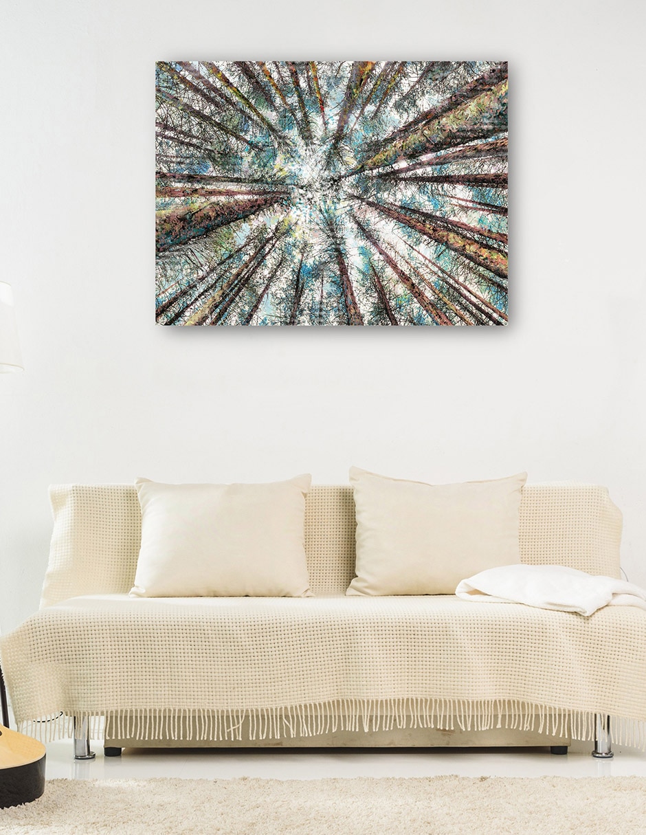 Cuadro decorativo Alturas de primavera técnica mixta Bosques 8