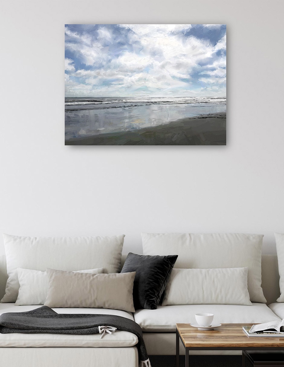 Cuadro decorativo Calma costera técnica mixta Playas 2