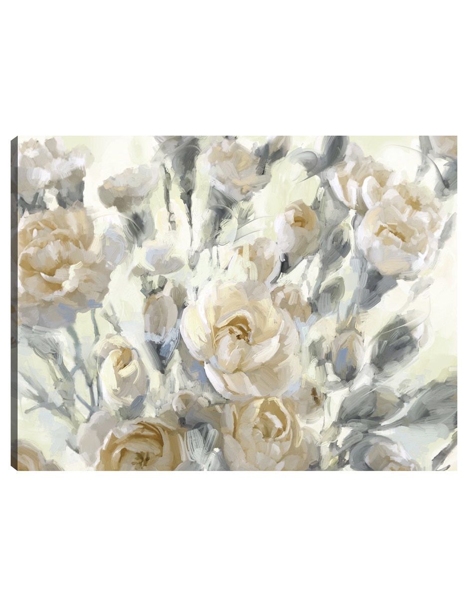 Cuadro decorativo Oros del jardín de rosas técnica mixta Floral Cuadro decorativo Oros del jardín de rosas técnica mixta Floral