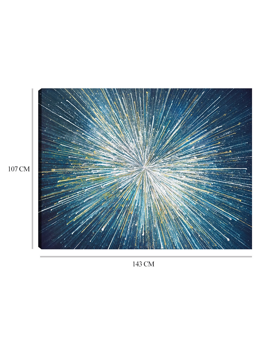 Cuadro decorativo Estallido estelar técnica mixta Formas 9