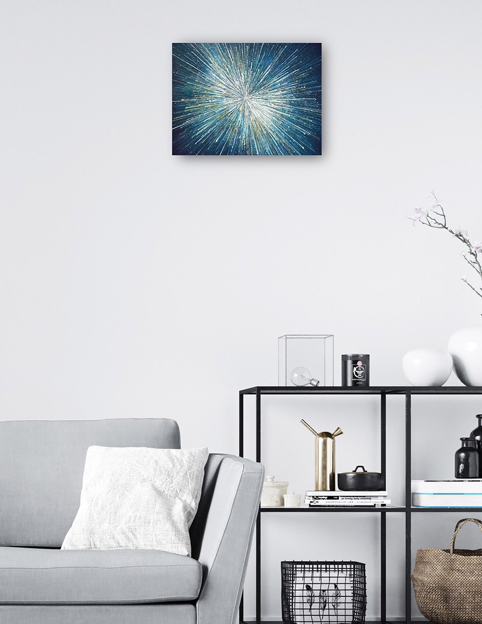 Cuadro decorativo Estallido estelar técnica mixta Formas 7