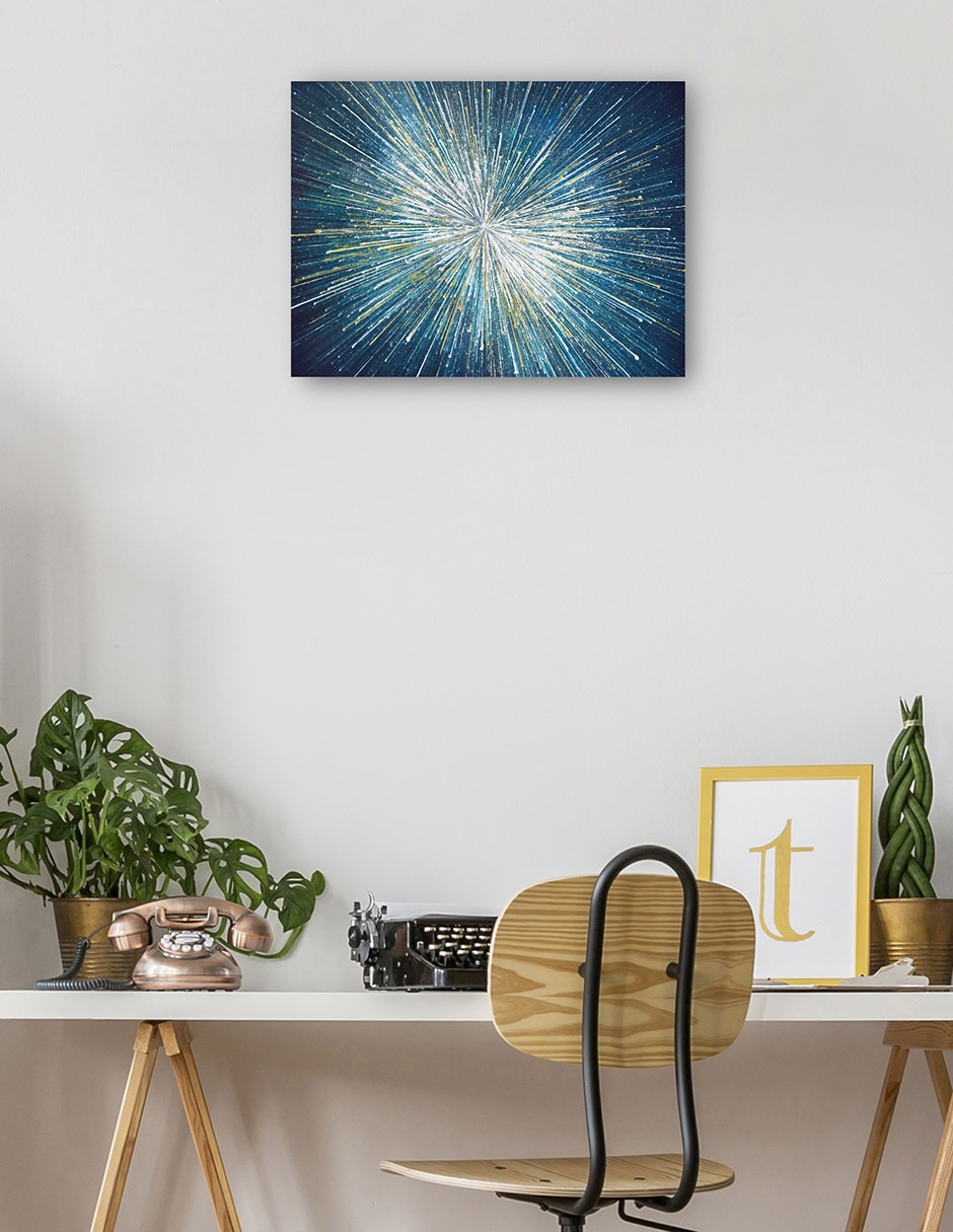 Cuadro decorativo Estallido estelar técnica mixta Formas 5