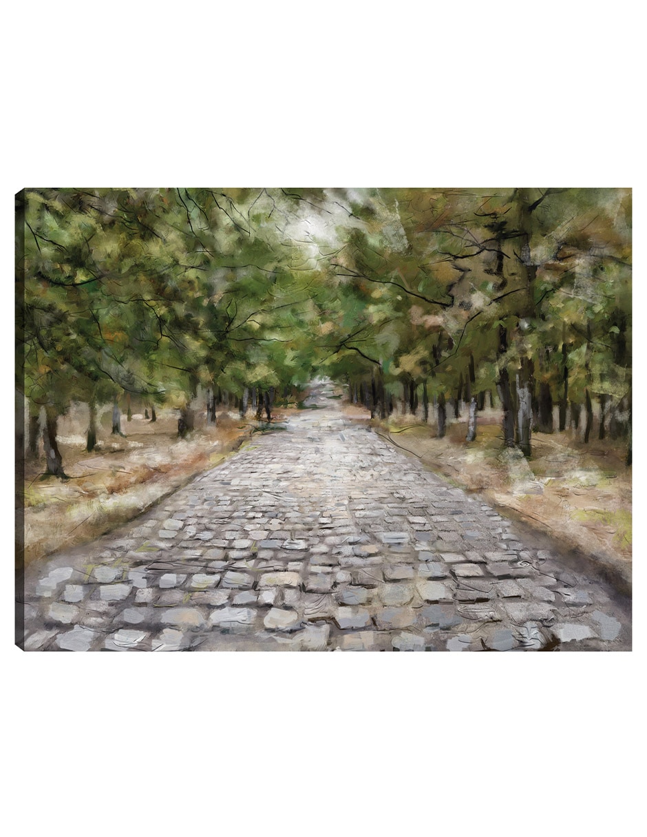 Cuadro decorativo Camino menos transitado técnica mixta Caminos Cuadro decorativo Camino menos transitado técnica mixta Caminos