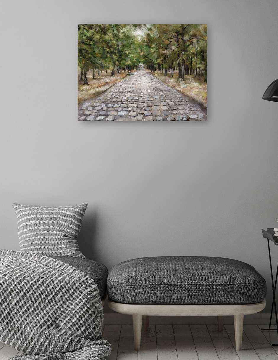 Cuadro decorativo Camino menos transitado técnica mixta Caminos 4