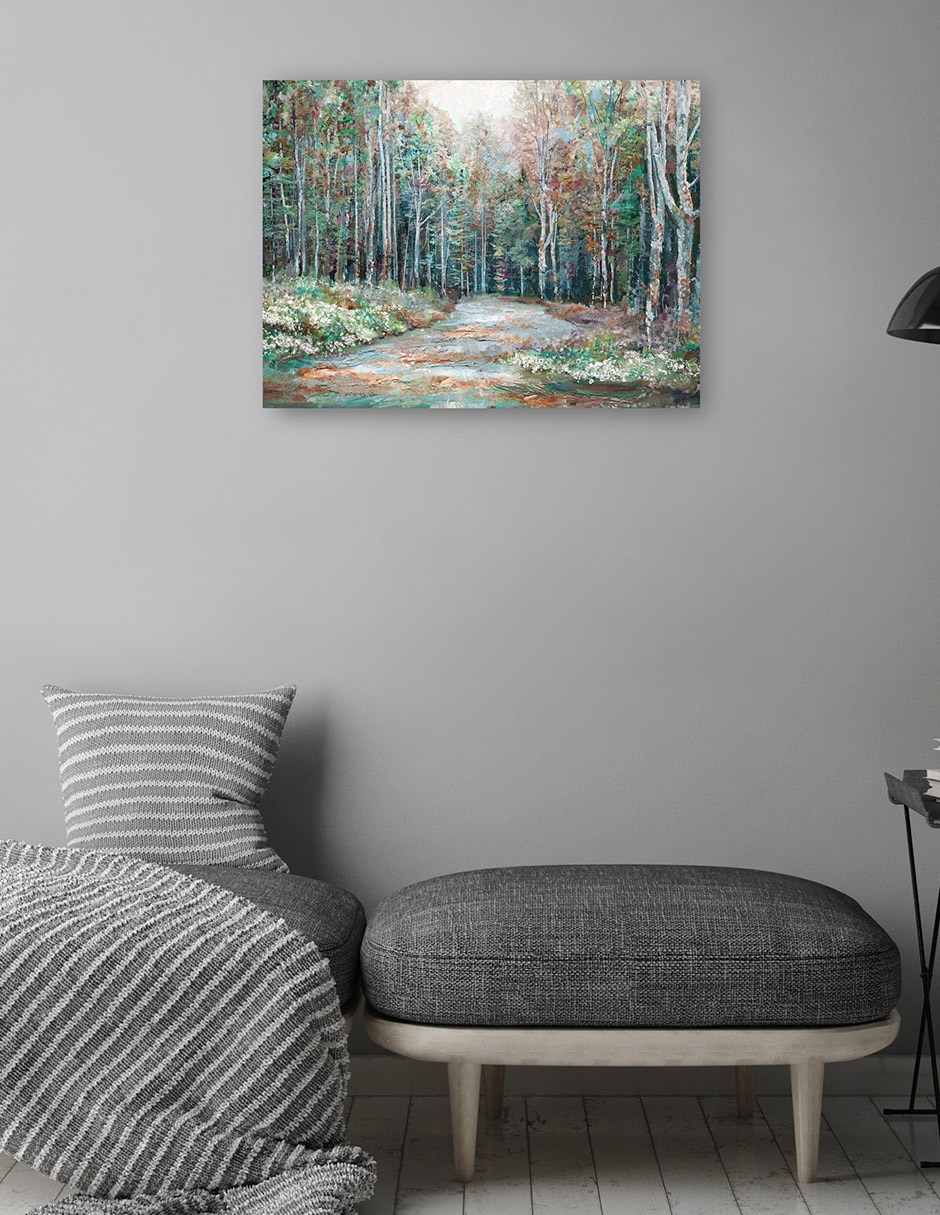 Cuadro decorativo Camino de otoño técnica mixta Caminos 8