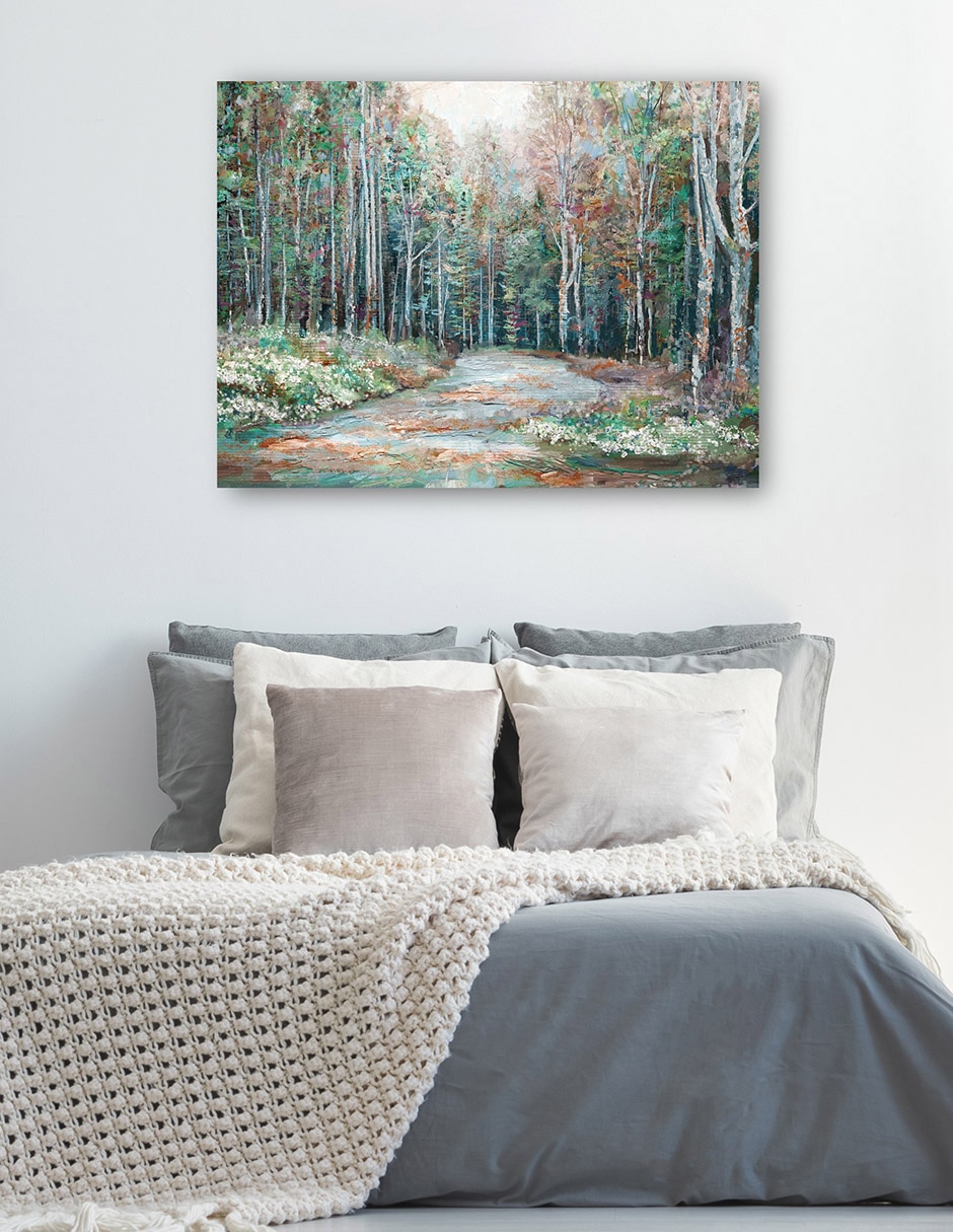 Cuadro decorativo Camino de otoño técnica mixta Caminos 2