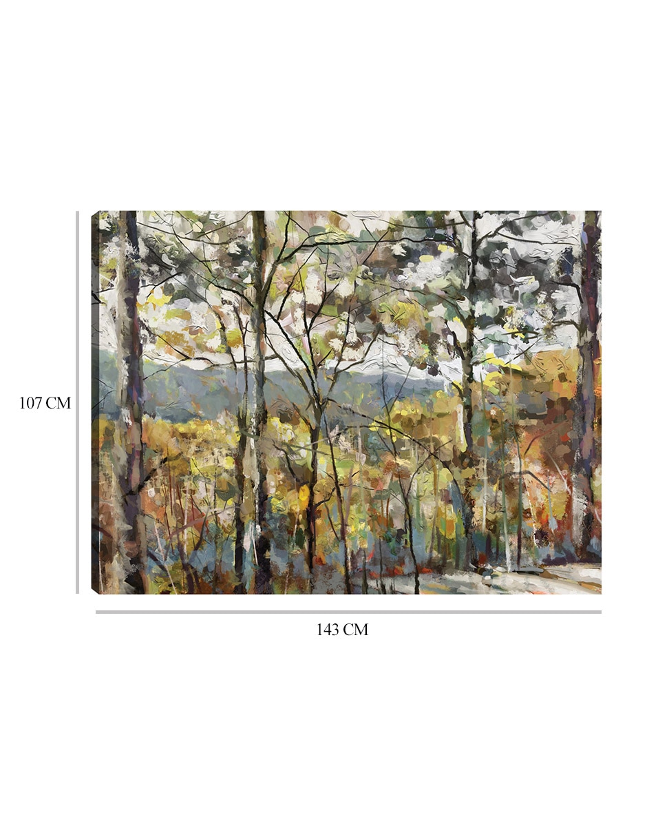 Cuadro decorativo Nuevas alturas técnica mixta Bosques 9