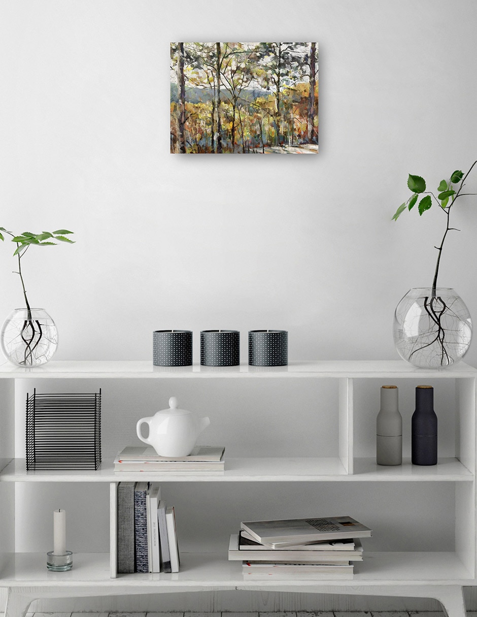 Cuadro decorativo Nuevas alturas técnica mixta Bosques 7
