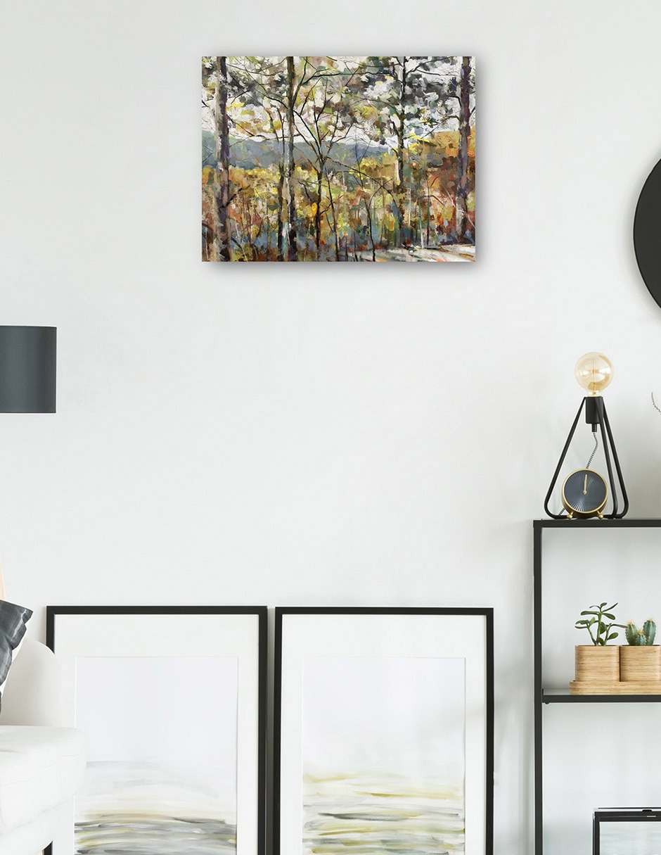 Cuadro decorativo Nuevas alturas técnica mixta Bosques 5