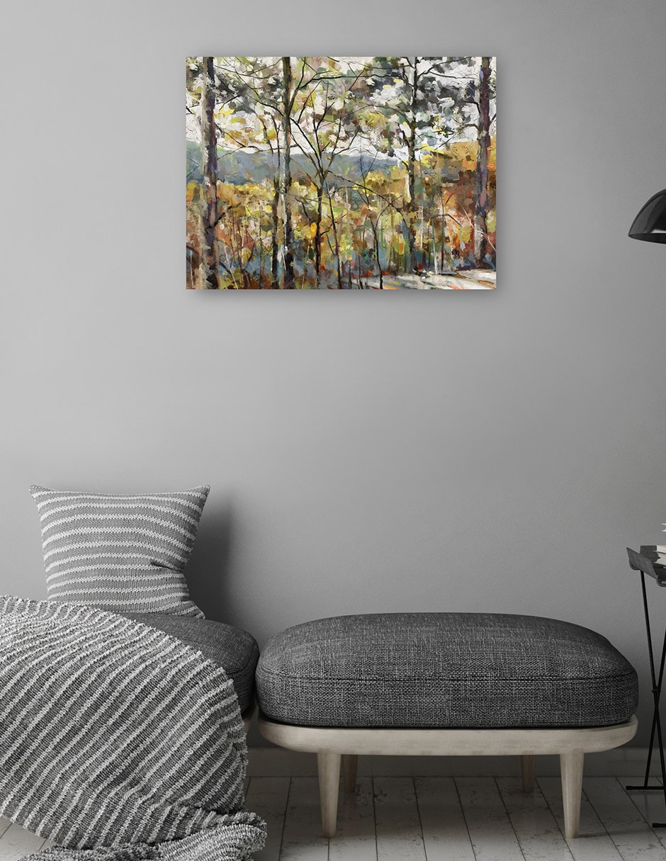 Cuadro decorativo Nuevas alturas técnica mixta Bosques 4