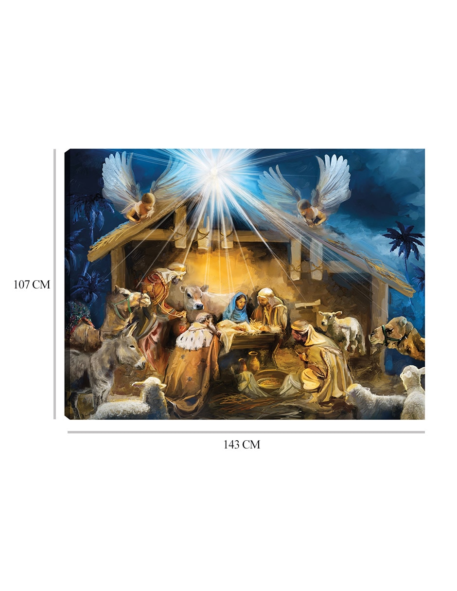 Cuadro decorativo Natividad II técnica mixta Religión 9