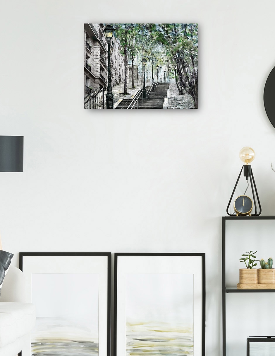 Cuadro decorativo Montmartre técnica mixta Arquitectura 5
