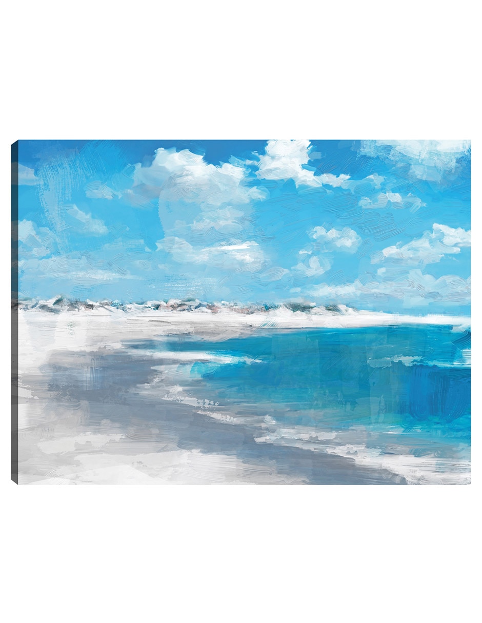 Cuadro decorativo Marea baja técnica mixta Playas Cuadro decorativo Marea baja técnica mixta Playas