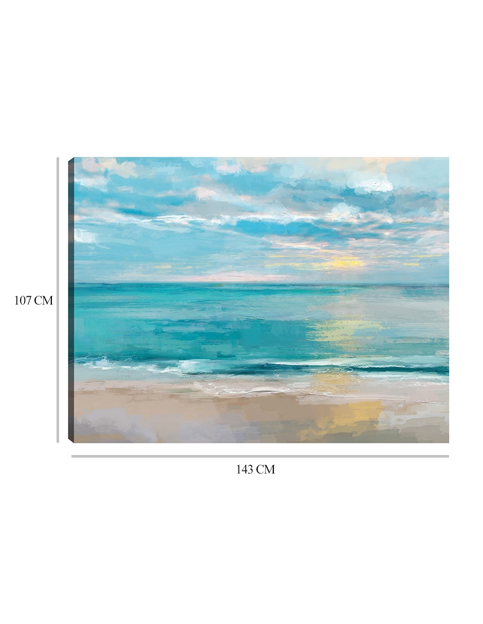Cuadro decorativo Mares tranquilos técnica mixta Playas 9