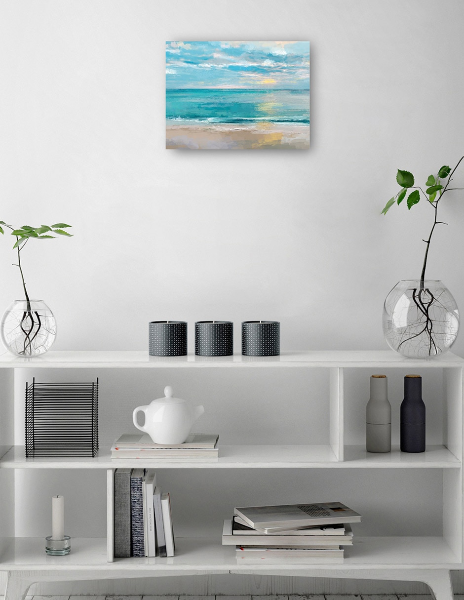 Cuadro decorativo Mares tranquilos técnica mixta Playas 7