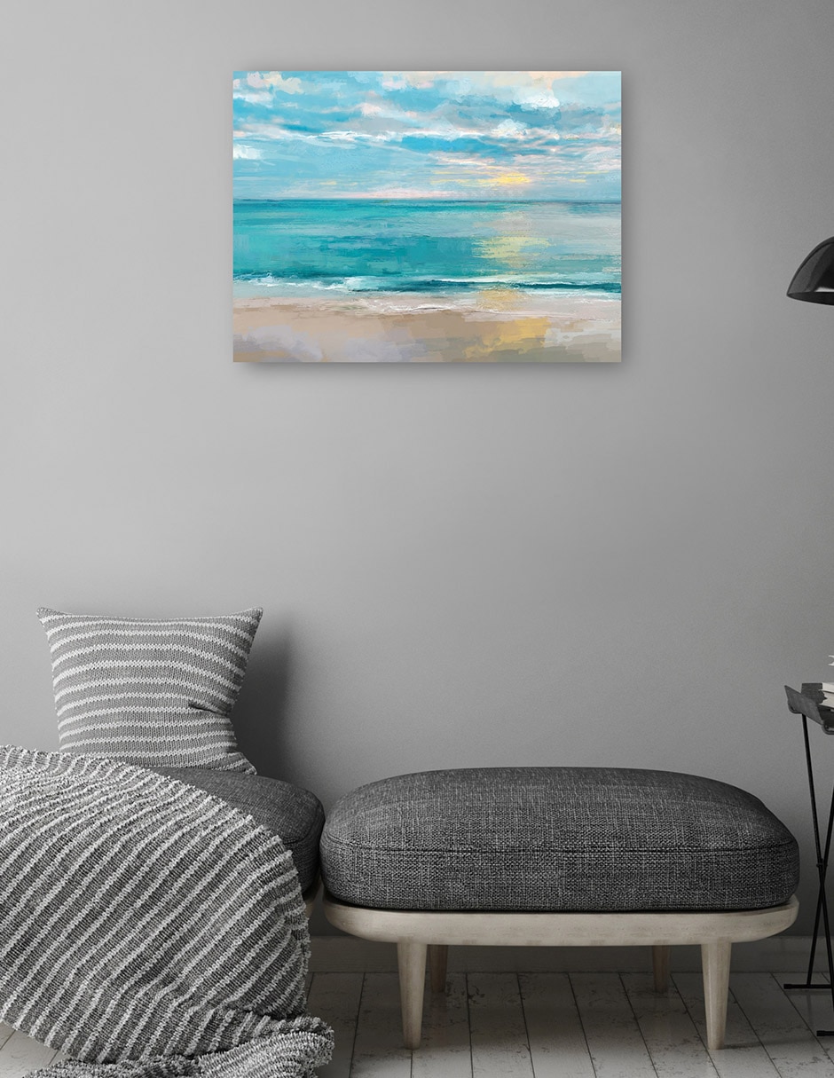 Cuadro decorativo Mares tranquilos técnica mixta Playas 4