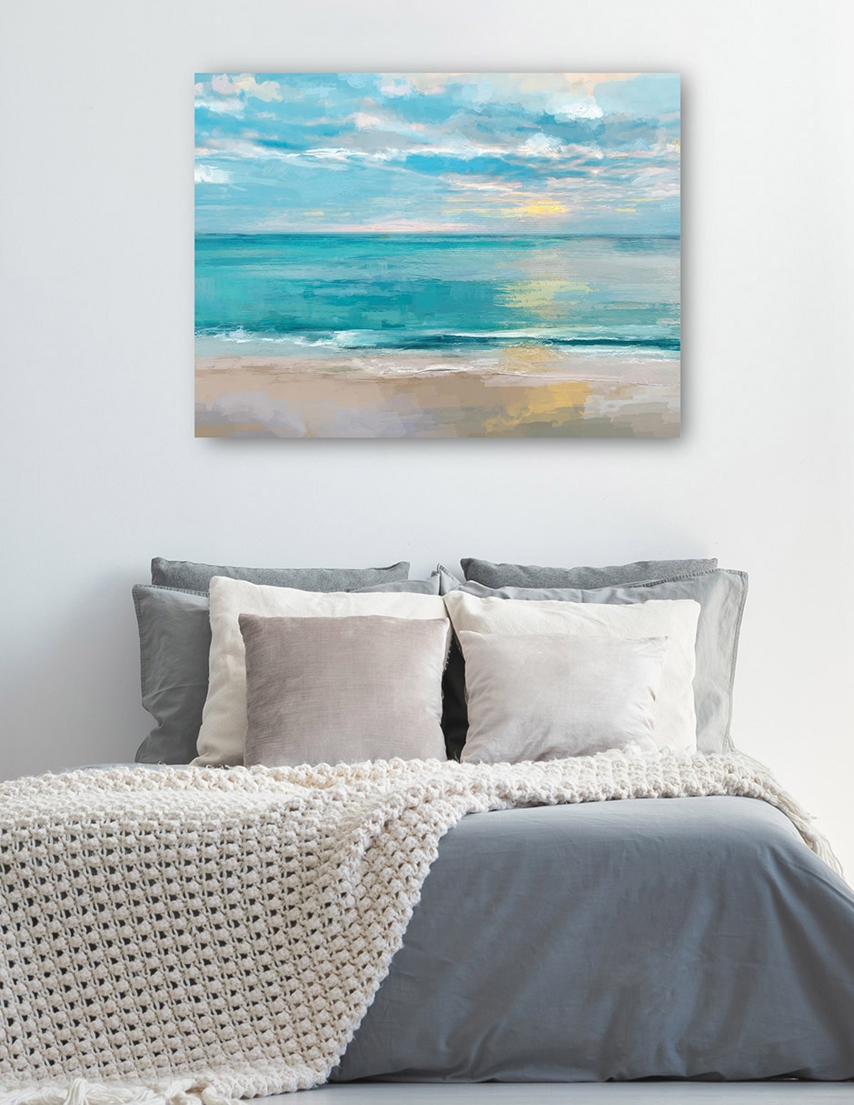 Cuadro decorativo Mares tranquilos técnica mixta Playas 2