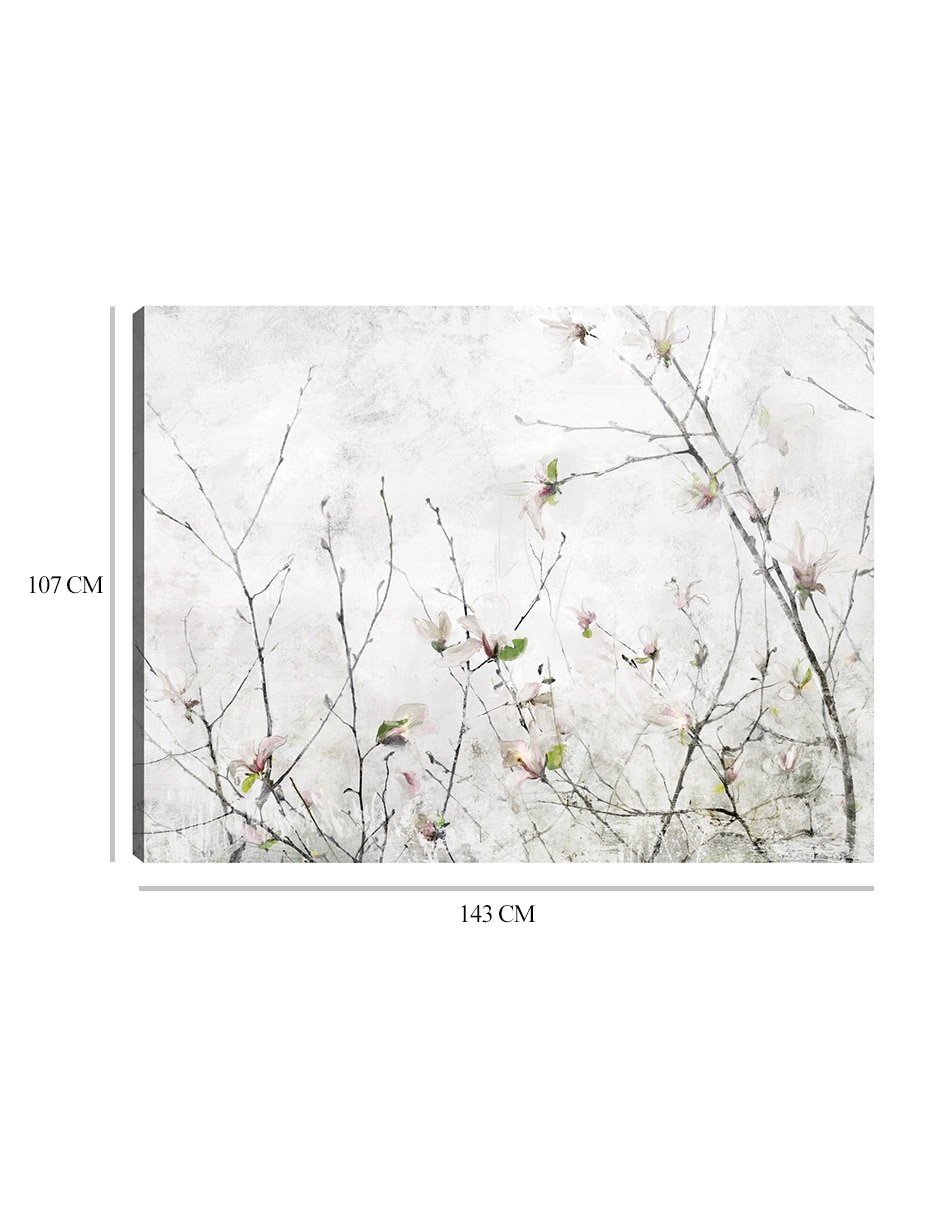 Cuadro decorativo Momento de magnolia técnica mixta Floración 9