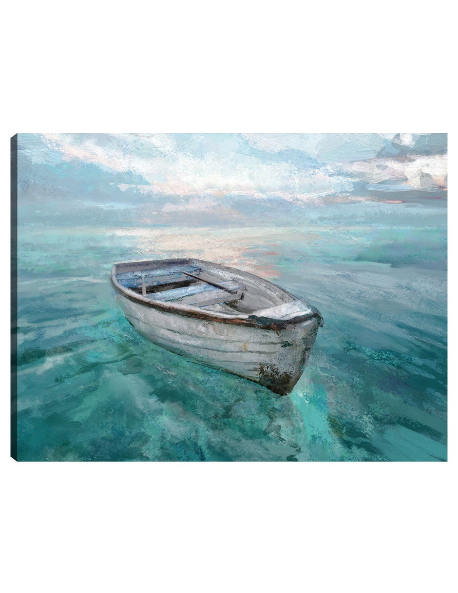 Cuadro decorativo Mar tranquilo técnica mixta Navegación Cuadro decorativo Mar tranquilo técnica mixta Navegación