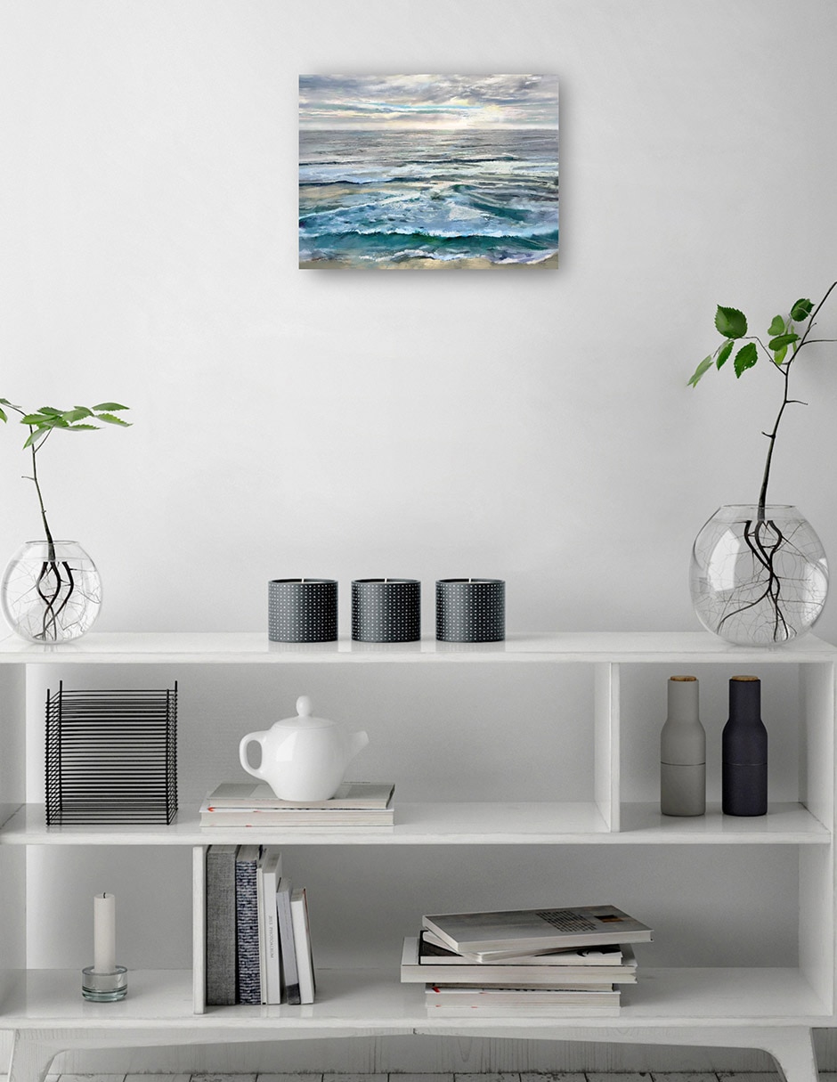Cuadro decorativo Mar y cielo técnica mixta Playas 7